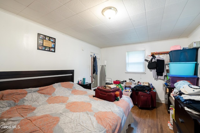 8-10 Spruce St, Rensselaer, NY 12144 - bedroom with ornamental molding and hardwood / wood-style floors