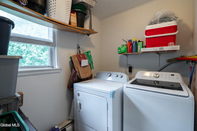 8-10 Spruce St, Rensselaer, NY 12144 - washroom with separate washer and dryer