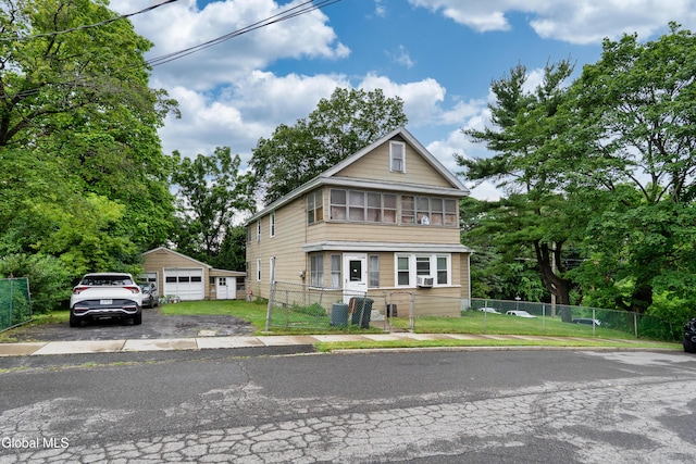 8-10 Spruce St, Rensselaer, NY 12144 - view of front of property with a garage