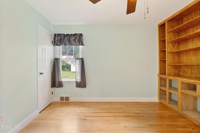 1226 Sumner Ave, Schenectady, NY 12309 - spare room featuring light wood-style flooring and a ceiling fan