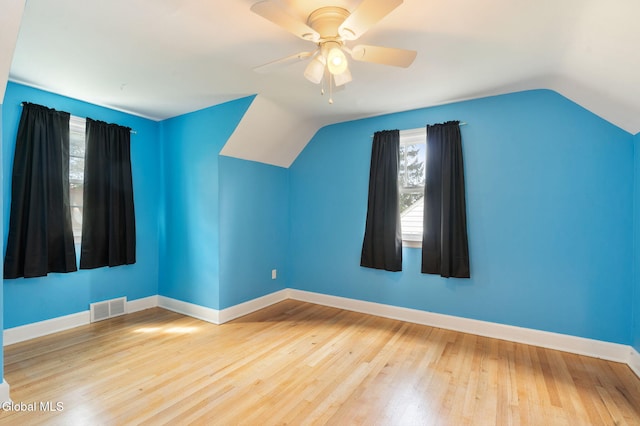 1226 Sumner Ave, Schenectady, NY 12309 - additional living space featuring lofted ceiling, wood finished floors, and ceiling fan