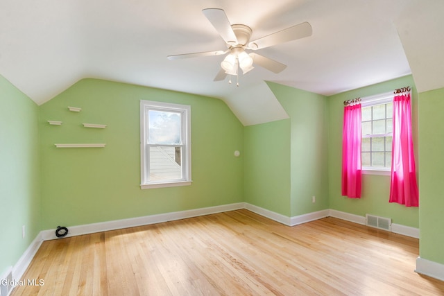 1226 Sumner Ave, Schenectady, NY 12309 - bonus room with vaulted ceiling, wood finished floors, plenty of natural light, and a ceiling fan