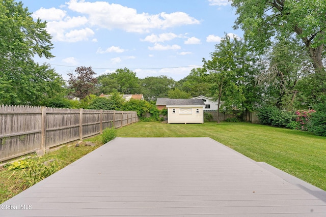 1226 Sumner Ave, Schenectady, NY 12309 - wooden deck featuring a fenced backyard and a storage unit