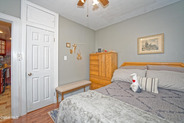 1752 Van Cortland St, Schenectady, NY 12303 - bedroom with wood finished floors and a ceiling fan