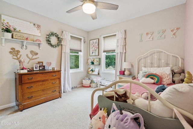 125 Halfmoon Dr, Guilderland, NY 12009 - bedroom with carpet and ceiling fan