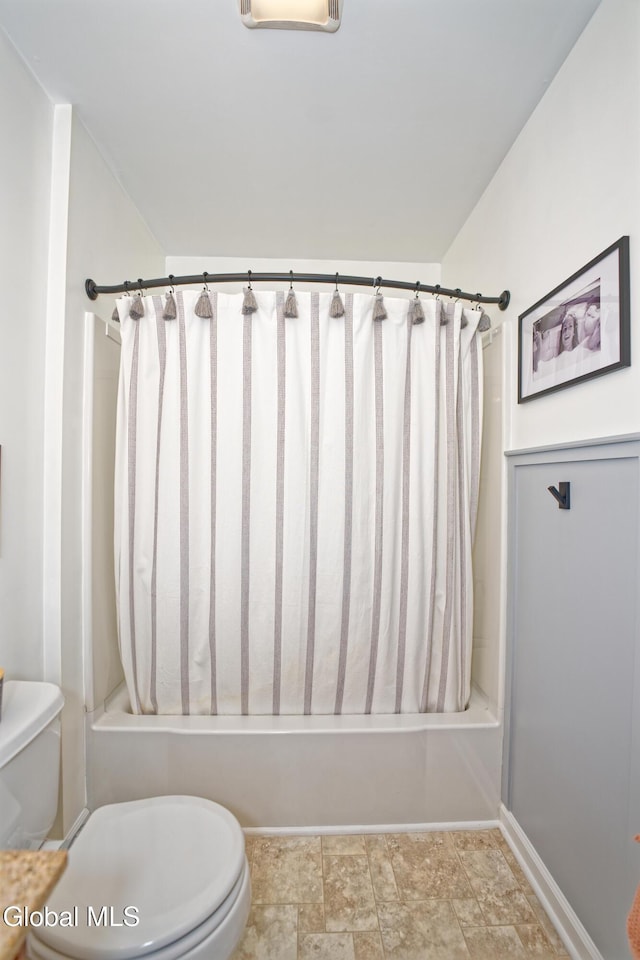 50 Sandy Ln, Bethlehem, NY 12158 - bathroom with shower / tub combo and toilet