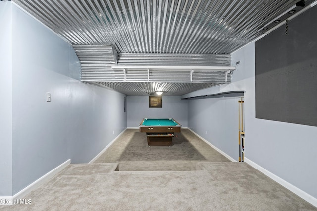 145 Sylvia Ln, Rotterdam, NY 12306 - playroom with pool table and carpet flooring