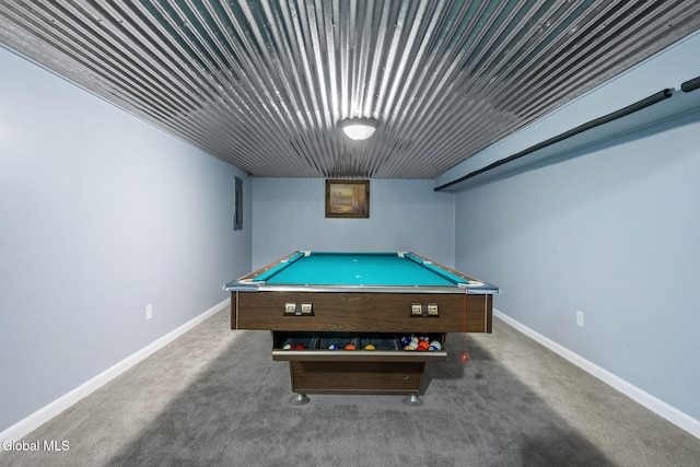 145 Sylvia Ln, Rotterdam, NY 12306 - recreation room with billiards and carpet floors