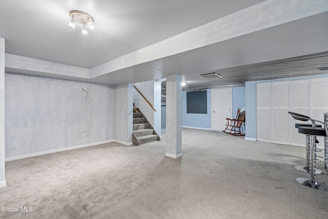 145 Sylvia Ln, Rotterdam, NY 12306 - finished basement featuring stairway and carpet