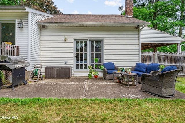 145 Sylvia Ln, Rotterdam, NY 12306 - view of patio with an outdoor living space and area for grilling