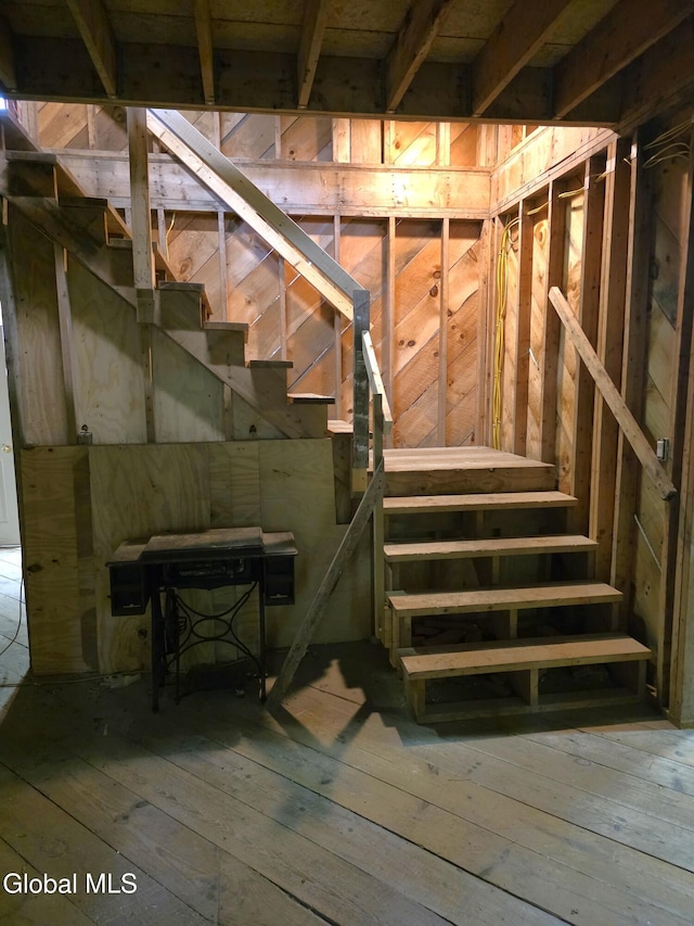 135 Glenwild Rd, Providence, NY 12850 - staircase featuring hardwood / wood-style flooring