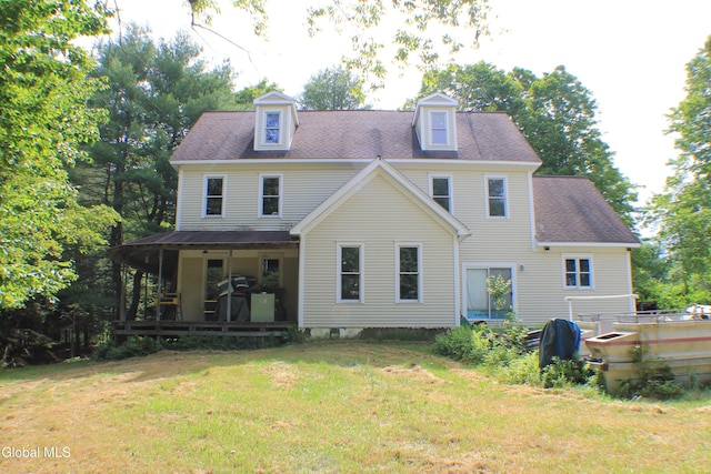 135 Glenwild Rd, Providence, NY 12850 - back of property with a lawn and a porch