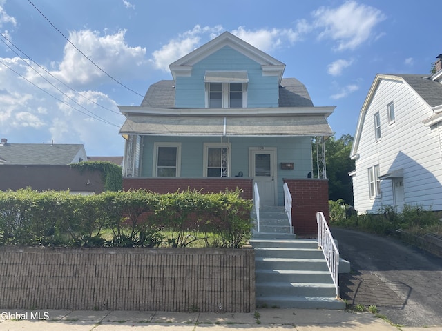 1341 7th Ave, Schenectady, NY 12303 - view of front of home with covered porch and stairs