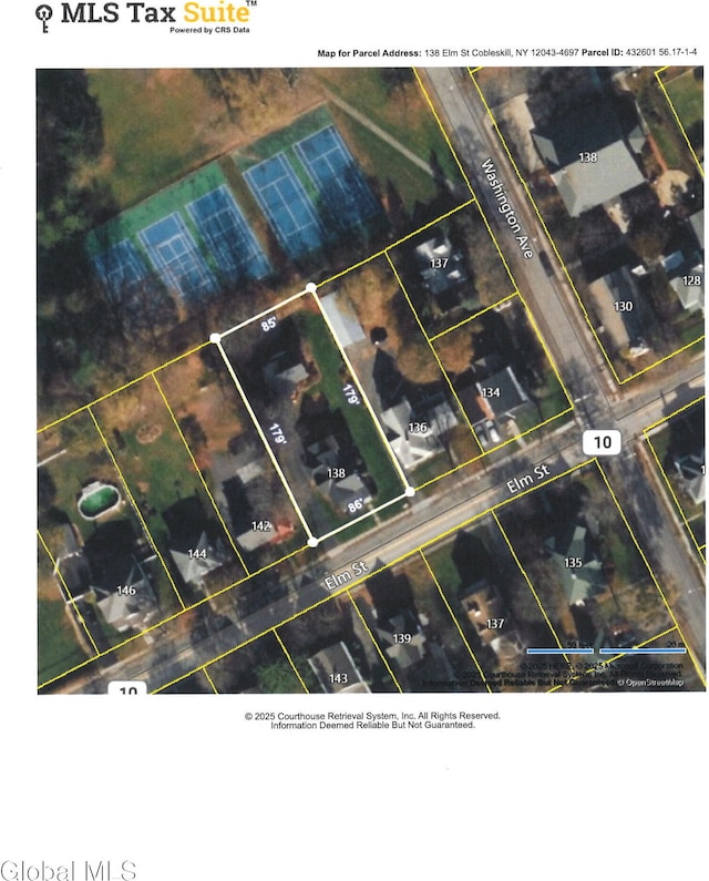 138 Elm St, Cobleskill, NY 12043 - aerial view of property's location