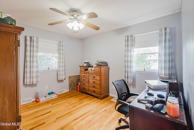 10 Tower Hts, Colonie, NY 12211 - office space with light wood finished floors and ceiling fan