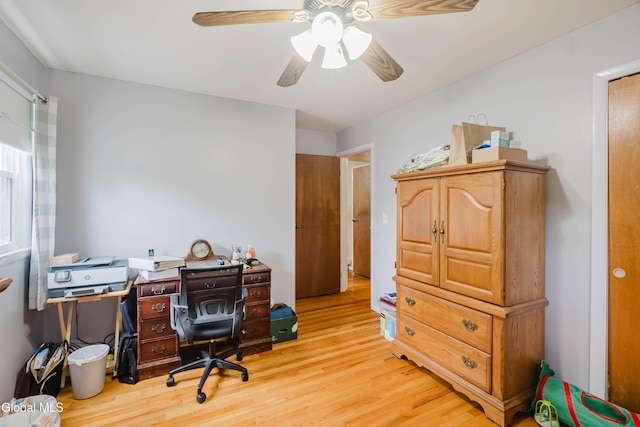 10 Tower Hts, Colonie, NY 12211 - office with light wood-style floors and a ceiling fan