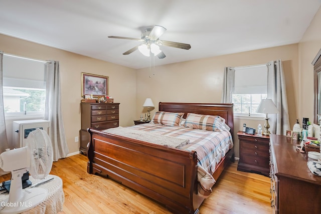 10 Tower Hts, Colonie, NY 12211 - bedroom featuring light wood-type flooring and a ceiling fan