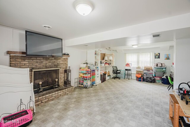 10 Tower Hts, Colonie, NY 12211 - living room with a brick fireplace