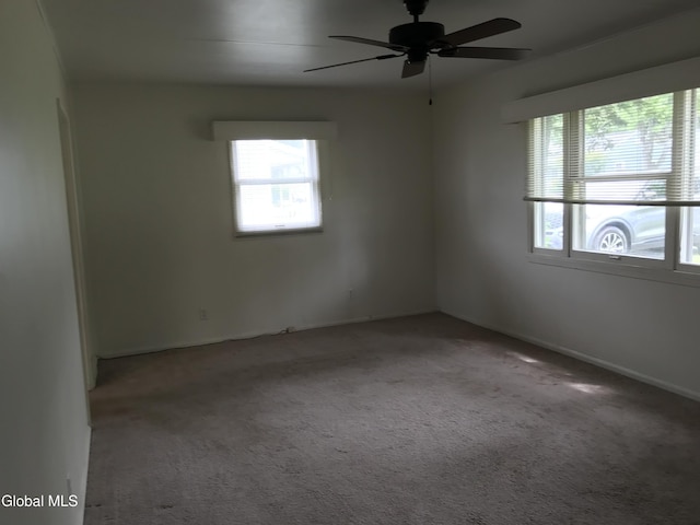 23 Cottage Hill Rd, Queensbury, NY 12804 - carpeted spare room with healthy amount of natural light and ceiling fan