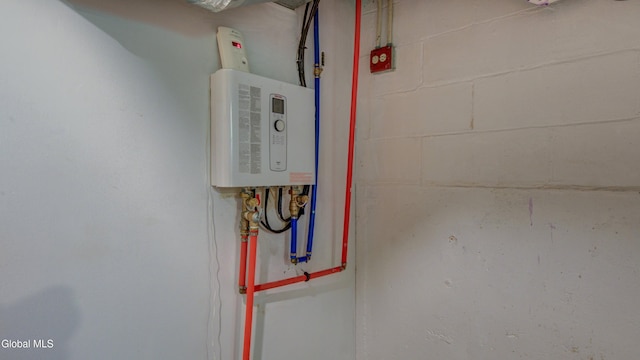 115 Shore Dr, Broadalbin, NY 12025 - detailed view of tankless water heater