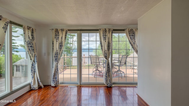 115 Shore Dr, Broadalbin, NY 12025 - entryway featuring plenty of natural light and wood-type flooring
