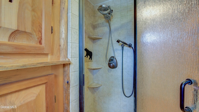 115 Shore Dr, Broadalbin, NY 12025 - bathroom featuring a stall shower
