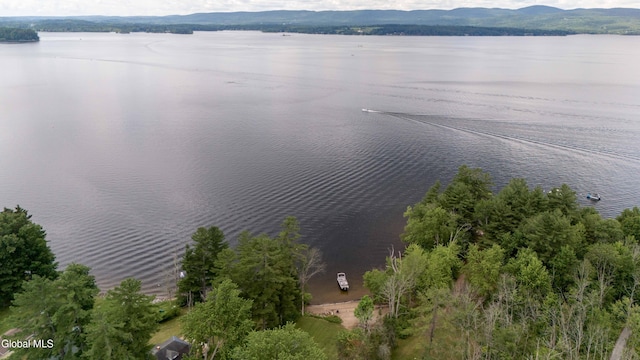 115 Shore Dr, Broadalbin, NY 12025 - aerial view of a water and mountain view