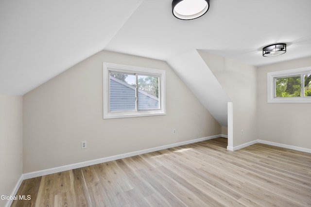 789 Troy Schenectady Rd, Colonie, NY 12110 - additional living space featuring light wood-style flooring and vaulted ceiling