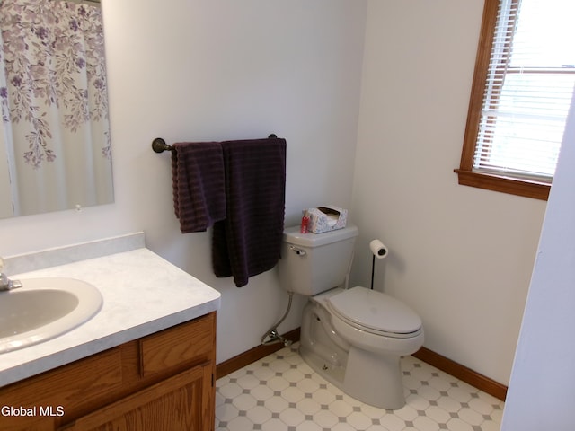 22 Frances Ln, Bethlehem, NY 12203 - bathroom with vanity and tile patterned floors