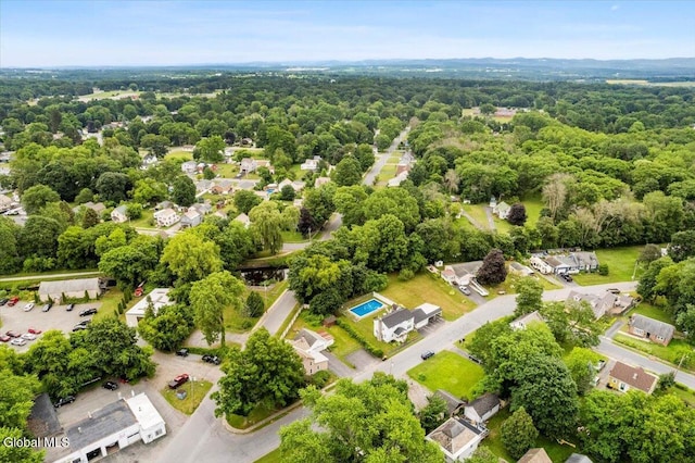 7 Swan St, Hudson Falls, NY 12839 - aerial view of residential area with a heavily wooded area