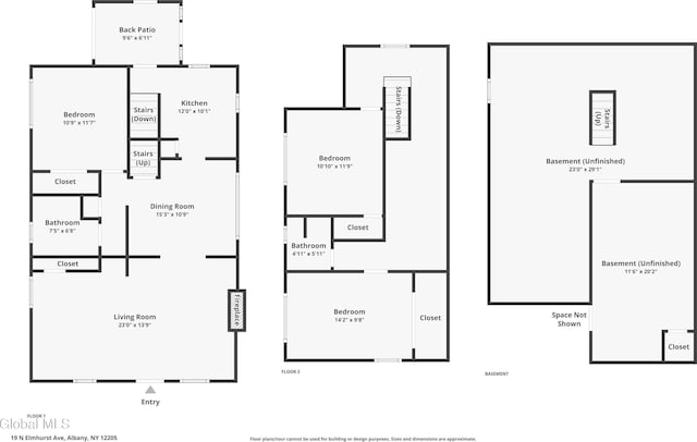 19 Elmhurst Ave, Colonie, NY 12205 - view of floor plan / room layout