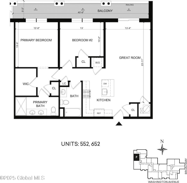 19 Washington St Unit 552P, Saratoga Springs, Inside, NY 12866 - view of room layout
