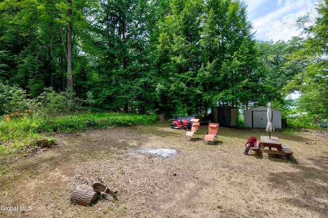 5761 Lake Rd, Galway, NY 12074 - view of yard featuring a shed