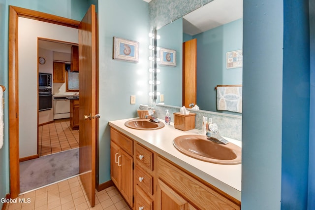 5 Wendfair Ter, Colonie, NY 12205 - full bathroom featuring tile patterned floors and double vanity