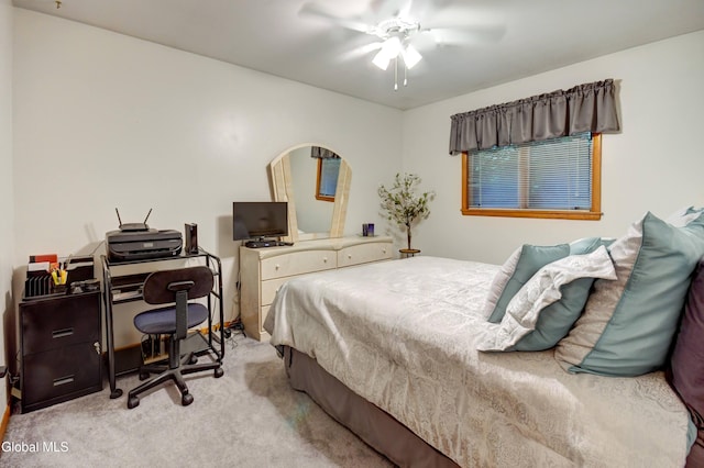 5 Wendfair Ter, Colonie, NY 12205 - bedroom with carpet flooring, an office area, a ceiling fan, and arched walkways