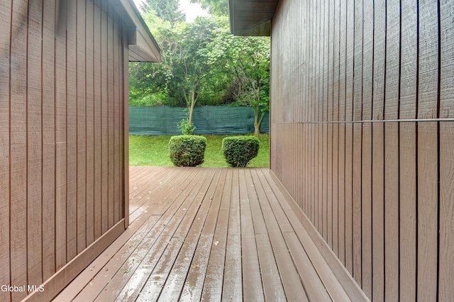 5 Wendfair Ter, Colonie, NY 12205 - wooden deck with a fenced backyard