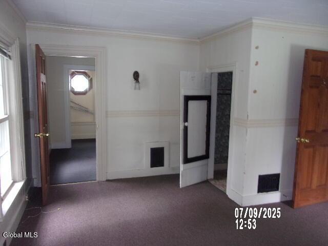 20 N 4th Ave, Ilion, NY 13357 - unfurnished room featuring ornamental molding and carpet flooring