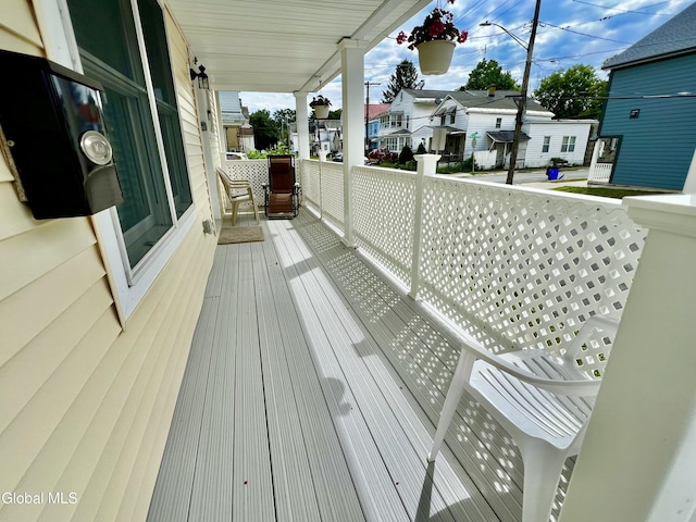 101 Prospect St, Schenectady, NY 12308 - wooden porch with a residential view