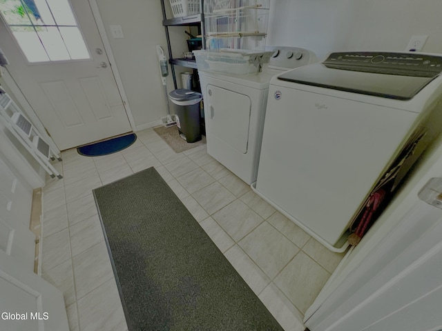 101 Prospect St, Schenectady, NY 12308 - washroom with washer and dryer and light tile patterned floors