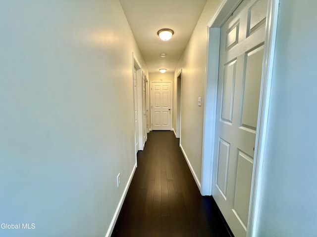 101 Prospect St, Schenectady, NY 12308 - corridor featuring dark wood-style flooring and baseboards