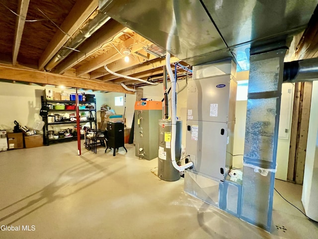 101 Prospect St, Schenectady, NY 12308 - basement featuring electric water heater