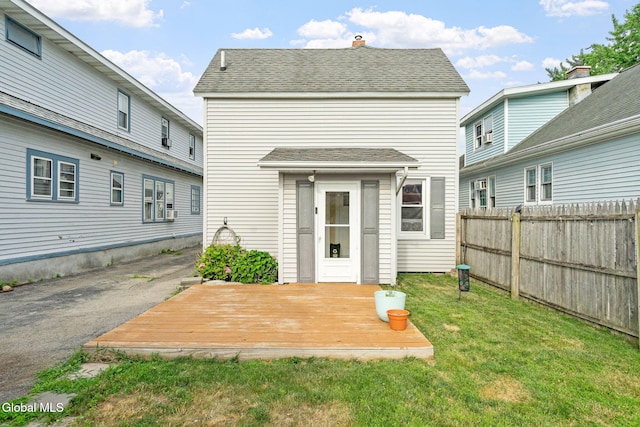 407 Huston St, Scotia, NY 12302 - back of house featuring a wooden deck