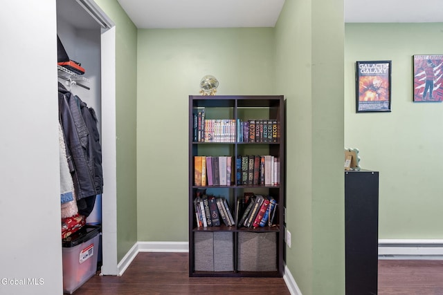 407 Huston St, Scotia, NY 12302 - hall with wood finished floors and baseboard heating