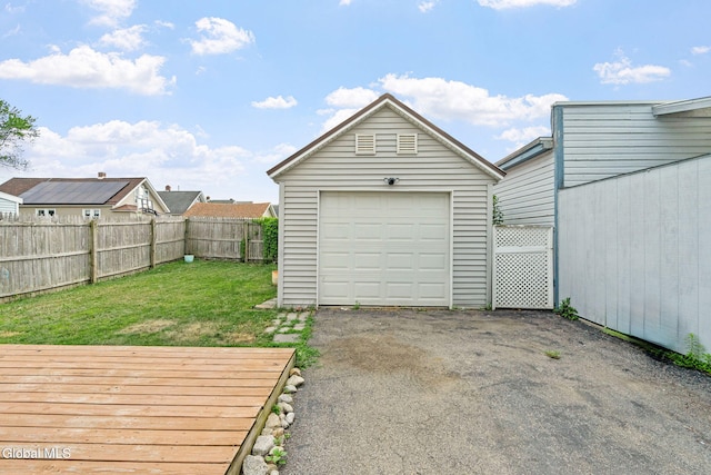 407 Huston St, Scotia, NY 12302 - detached garage featuring asphalt driveway