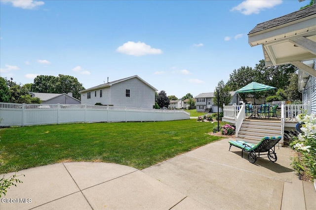 7 Marquette Ave, Colonie, NY 12110 - view of yard with a patio area and a wooden deck