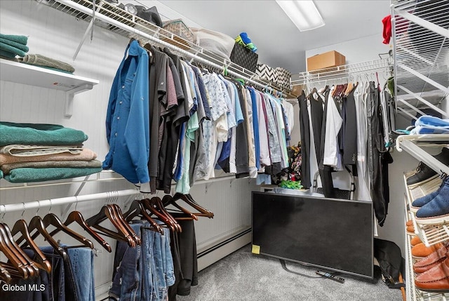 7 Marquette Ave, Colonie, NY 12110 - spacious closet with a baseboard heating unit and carpet floors
