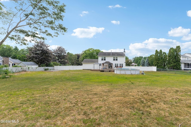 3002 Morgan Ct, Schenectady, NY 12306 - fenced backyard with a deck