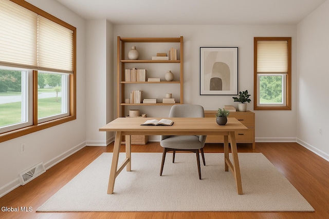 3002 Morgan Ct, Schenectady, NY 12306 - office area with plenty of natural light and wood finished floors
