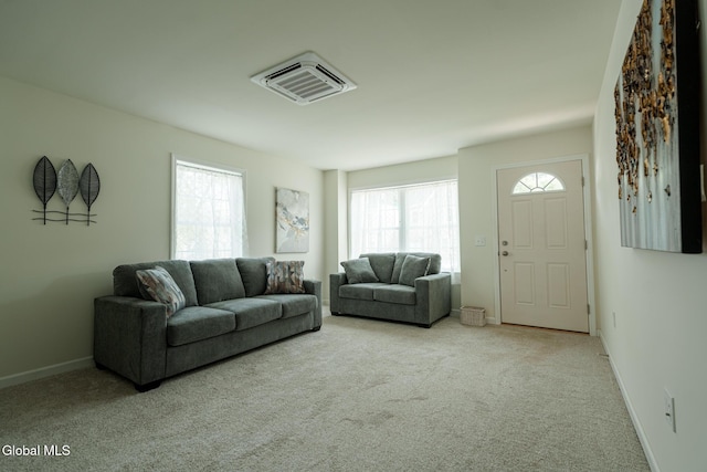 424 Summit Ave, Schenectady, NY 12307 - carpeted living area featuring baseboards