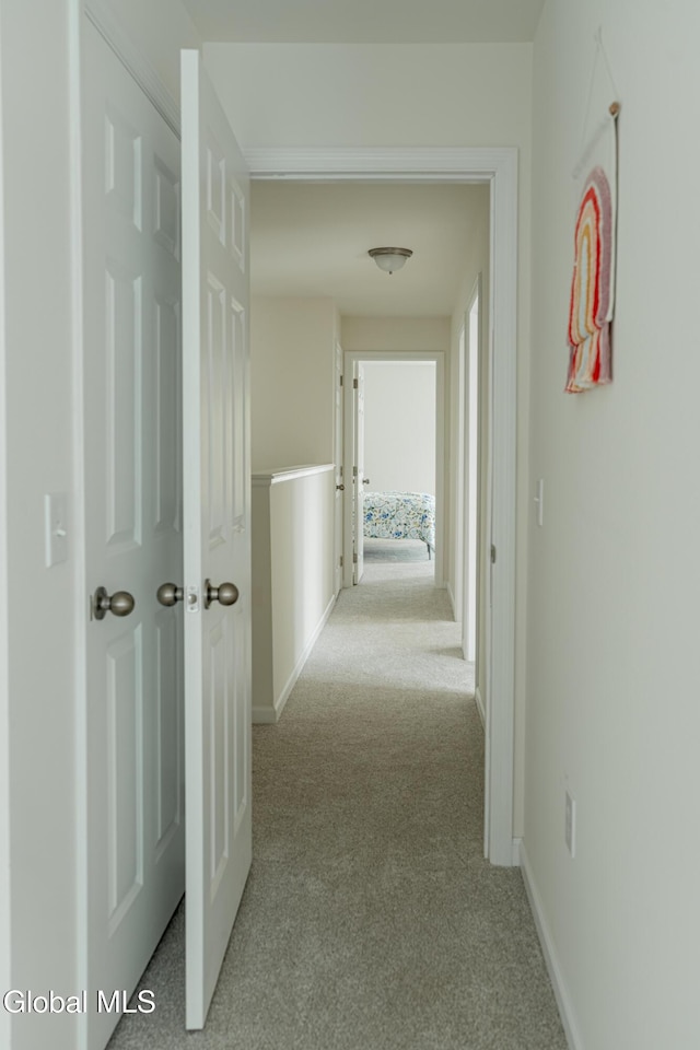 424 Summit Ave, Schenectady, NY 12307 - corridor with light colored carpet and baseboards
